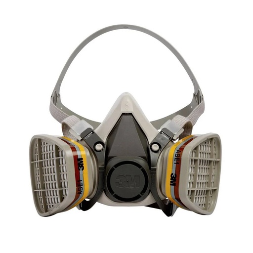 Respirator half mask for sublimation of oxalic acid with 2 filters